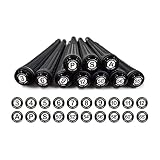 Golf Club Identification Markers to Prevent Mix-ups | Golf Club Labels Waterproof | Golf Marking kit- Set of 20 (3/4/5/6/7/8/9/10/11/12/Aw/P/S/50°/52°/54°/56°/58°/60°/65°), Black