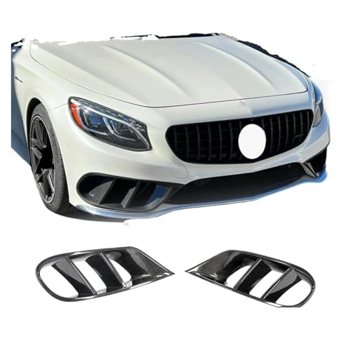 Couvercles de phares antibrouillard en carbone sec pour Benz C217 Sport