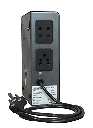 Image of SYSPRO Major Voltage Stabilizer for LED /LCD TV + Set Topbox DVD Player (130-280 V) Wall Mountable (100 INCH- Black)