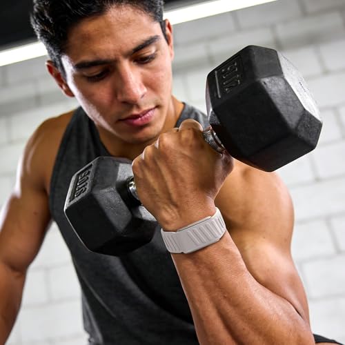Image of VEMIGON Silicone Sport Band Compatible with Whoop 5.0 One /Peak, Life /MG, Breathable, Adjustable Waterproof Replacement Wristband Strap with Stainless Steel Frame Connector, NOT for Gen 4.0(Band only)