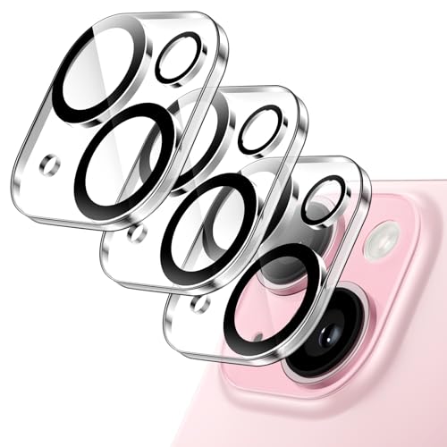 QULLOO Pellicola Per Fotocamera IPhone 15 Pro / 15 Pro Max – Vetro Temperato 9H, 3 Pezzi, Anti-Graffio E Anti-Impronte