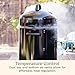 Cuisinart 18” Vertical Charcoal Smoker, Integrated Thermometer, Water Bowl and Dual Vents Perfect for Smoked Brisket, Chrome Plated Grates Smoker Grill for BBQ, Camping, Tailgates