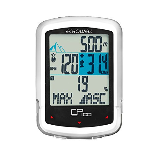  Echowell Ciclocomputer CP100 Wireless con Fascia Cardio e altimetro