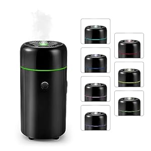 Ntmaichy Car Air Fresheners for Essential Oils Air Freshener 2 Mist Modes & Auto Shut-Off, Super Quiet for Car Office Home Black