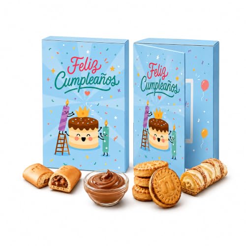 Caja de Chocolates para Regalar – Regalo de Cumpleaños para Mujer, Hombre, Amiga o Amigo con Mensaje Personalizable – Kinder y Nutella – Regalo Original para Celebrar un Cumpleaños