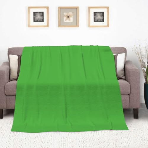 Couverture légère lit canapé vert citron pour nuits fraîches flanelle - 4