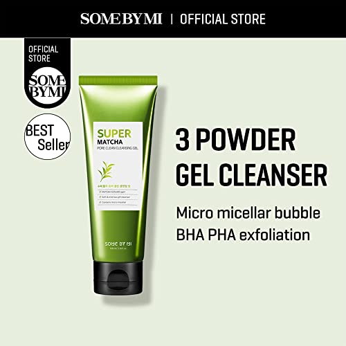 SOME BY MI Super Matcha Pore Clean Cleansing Gel - 3.38Oz, 100ml - Made from Matcha Extracts for Sensitive Skin - Mild Daily Face Wash for Pore Tightening, Sebum and Blackheads Care - Facial Skin Care - Image 3