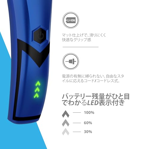 Image of Wahl ALTA Li Cord /Cordless Clipper for Pets Full Body Grooming, Powerful 6,000 RPM Rotary Motor, 4.5 Hours Run Time, Detachable 5 in 1 Blade, 4 Stainless Steel Guide Combs, 3028251