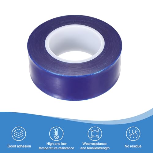 Image of PATIKIL Removable Protective Film Tape, 2 Inch x 656 ft PE Surface Protective Scratch Film Tape Roll for Furniture Electrical Appliances Plastic Hardware Medium Stickiness Blue