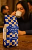Ziarna kawy bezkofeinowej. Naturalne palone ziarna kawy bez kofeiny. Domino, kawa ziarnista bezkofeinowa 1 kg. Pochodzenie Brazylia. Kawa 100% Arabica z najlepszych zbiorów w Ameryce Południowej.