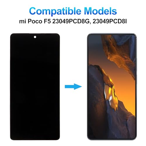 Écran de précision pour Xiaomi Poco F5 dalle LCD 6.7" ajustement parfait