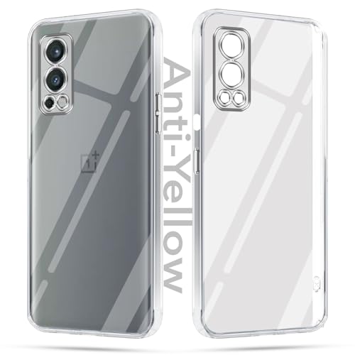 Image of Jkobi Lifetime Anti-Yellow Clear Back Cover Case for OnePlus Nord 2 5G (Sleek Hard Crystal | Shockproof and Camera Protection)