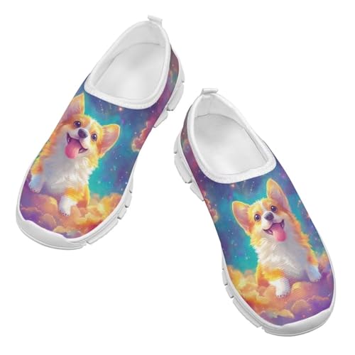 Girls Slip On Sneakers Shoes Animals Themed Kids Tennis Running Shoes