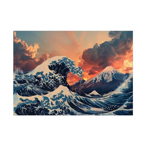 Tableau paysage marin abstrait 60x80cm toile moderne moderne pour salon