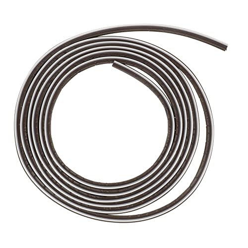 Bande de joint de porte en bois PVC café x2 isolant phonique