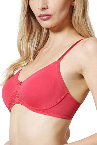 Image of Van Heusen Women's Everyday Cotton Bra|Medium Coverage|Non Padded|Non Wired|Seamless Moulded Cups|Anti Bacterial Tech| Keeps you Fresh|Sweat Absorbent|No Slip Soft Straps|Detachable Straps|Style 11001