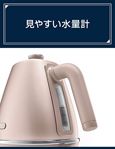 Tetera eléctrica DeLonghi KBIN1200J-PK 1L rosa 100V miniatura 4