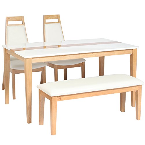 タマリビング ミルキーウェイ ダイニングセット ダイニングテーブル 幅135cm 4人掛け ハイバックチェア ナチュラル 50002702-07-12