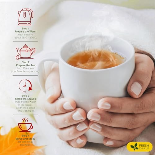 Image of FreshDrinkUS, Yerba Mate Tea Bags | 120 Tea Bags | Traditional South American Herbal Tea - Smooth & Refreshing Flavor - Premium Quality, Sustainably Sourced. Vegan.