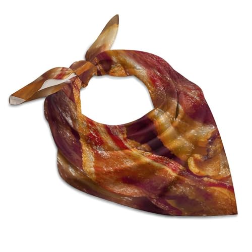 Delicious Bacons Bandana for Men Women Headband Scarf Square Neck Scarf Wristband Headwrap