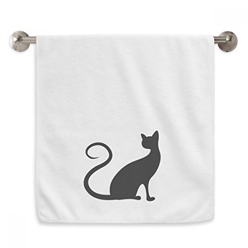 Serviette chat noir avec diadème, une idée cadeau douce et originale - 2