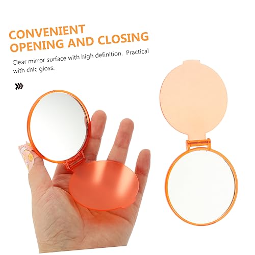 Set de 24 espejos redondos mini plegables para maquillaje miniatura 4