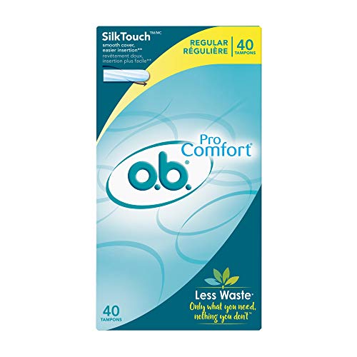 o.b. Pro Comfort  Applicator Free Digital  Tampons, Regular Absorbancy, 40 Count (Pack of 1) - Thumbnail 2