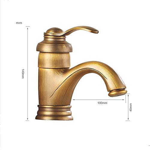 Robinet évier cristal doré mitigeur monotrou eau chaude froide vasque