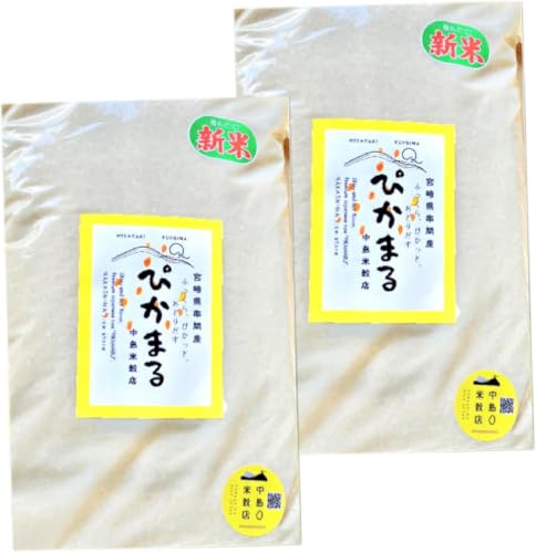 中島米穀店 [定期便2回コース][令和8年産]ぴかまる(5kg×2回) 米 お米 おにぎり おむすび お弁当 精米 白米 ブランド米 低アミロース 国産 生鮮食品 中島米穀店 グルメ