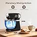 Electactic Stand Mixer With 12 Speed,5.3 Quart Electric Mixer With Tilt Head, Kitchen Mixer for Daily Use with Egg Whisk,Dough Hook,Flat Beater,BLACK