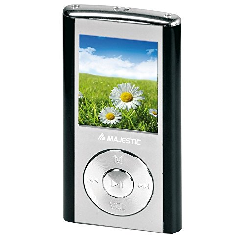 'Majestic 114357 _ BK Reproductor de MP3 y MP4 con Pantalla LCD a Colores 1.8, Radio FM y...