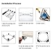 skyehomo Multi Functional Movable Stand, Size Adjustable Base, Telescopic Furniture Dolly Roller with 4 Locking Rubber Wheel Caster for Washing Machine, Refrigerator and Dryer
