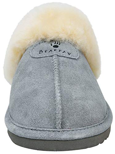 BEARPAW Women's Loki II Slide Slipper Grey Fog 6.5 M US2