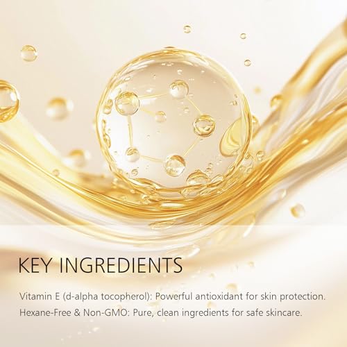 Vitamin E öl,Vitamin E öl Bio für Kosmetik,Bio Vit E Tropfen oil für Narben,Gesicht & Körper,Natürliche Inhaltsstoffe,Straffung Prallen Haut,30ml