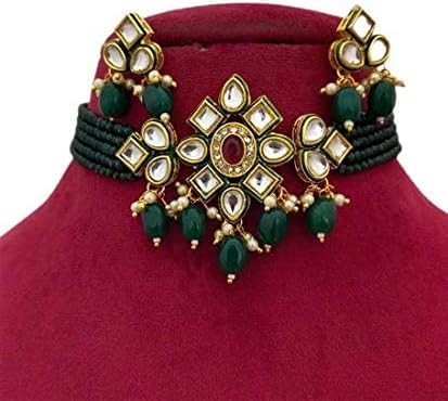 COLLEN ARRAY Amazing IndianFashionTrend Womens Kundan Choker Indian Beads Bridesmaids Necklace Set Wedding Jewellry-119 (B0CTCZ4JR5) Amazon Price History, Amazon Price Tracker