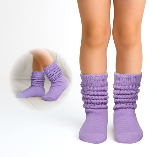 ARRIA Kids Slouch Socks – Soft Breathable Cotton Unisex Cozy Crew Fit, Trendy Slouch Style, Durable Design Fun Vibrant Colors2