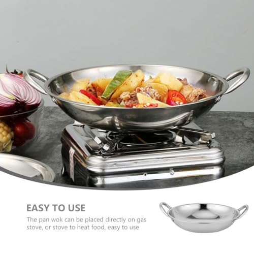 Wok de acero inoxidable Garneck de fondo redondo 23 cm miniatura 6