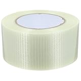 Hemobllo Glasfaser Reparaturklebeband Reißfest Selbstklebend 6cm Breit 50m lang für Markisen Verpackung Trockenbau Verstärktes Band