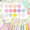 VINYL FROG Pastel Permanent Vinyl -12‘’x12'' Glossy Boho Vinyl Bundle 14 Sheets 12 Self Adhesive Vinyl+2 Transfer Tape for Home Decor Birthday Party Mug DIY Gift #1
