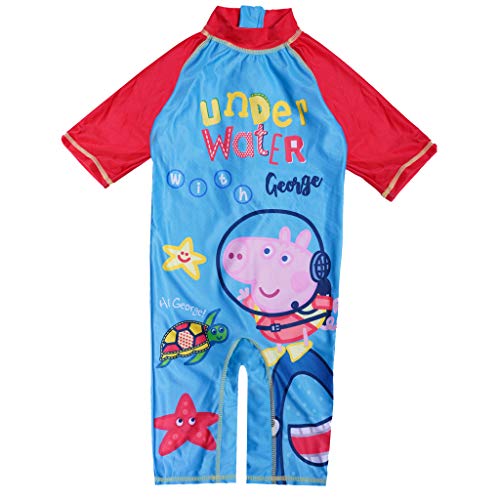 Peppa Pig bajo el Agua con George Niños Sunsafe Traje de baño Azul 2-3 años