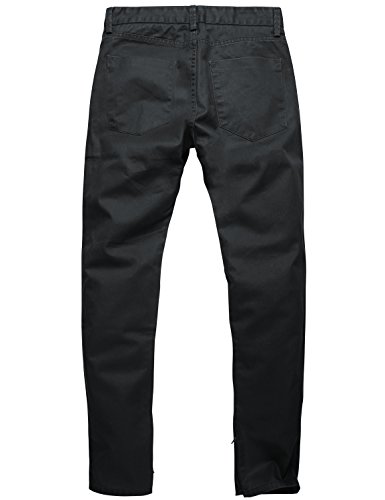 Match Men's Slim Tapered Casual Pant #8037(30W X 31L,8037 Dark Gray) #TOP3