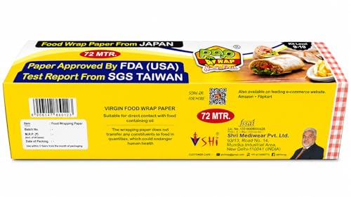 Image of Pap Wrap Food Wrapping Paper Pack of 72 Mtr