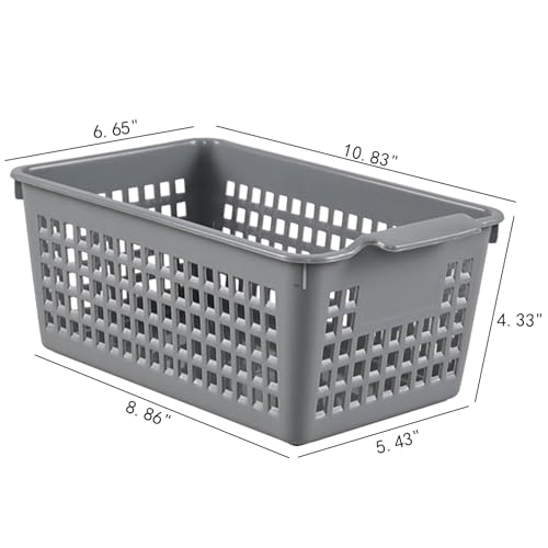 Paquete de 6 cestas de almacenamiento pequeñas con diseño compacto 5