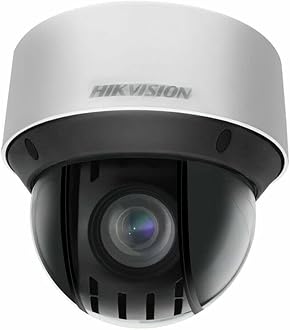 DS-2DE4A425IWG-E 4MP 4-inch Outdoor IP PTZ Network Speed Dome Camera with 25x Optical Zoom, 4.8~120 mm Lens, Audio&Alarm I/O, Manual Tracking, Auto-Tracking, 165ft Night Vision, H.265+, SD Card Slot
