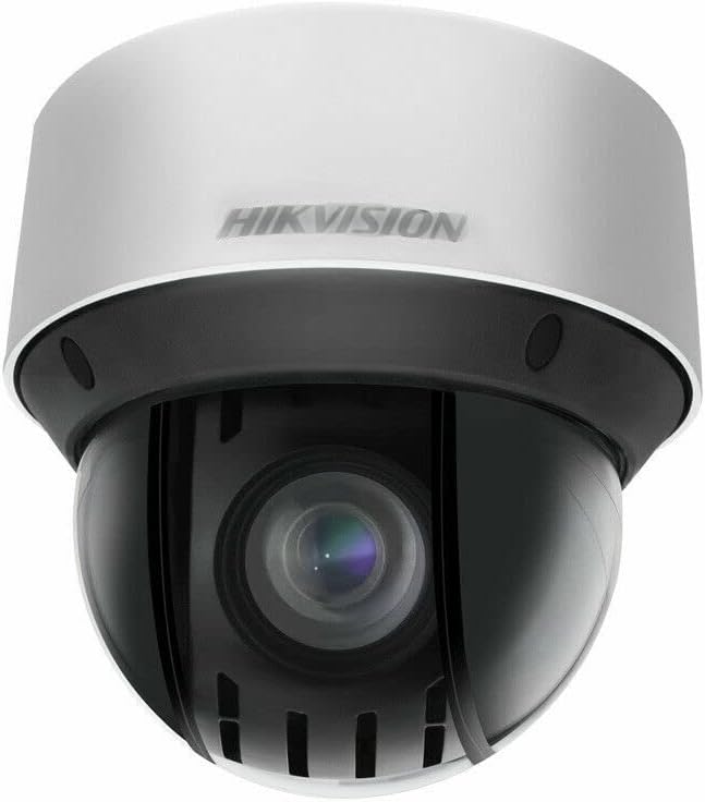 DS-2DE4A425IWG-E 4MP 4-inch Outdoor IP PTZ Network Speed Dome Camera with 25x Optical Zoom, 4.8~120 mm Lens, Audio&Alarm I/O, Manual Tracking, Auto-Tracking, 165ft Night Vision, H.265+, SD Card Slot