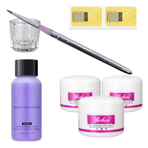 Kit para Uñas Completo Decoración Uñas Porcelana para Uñas Kit Blanco Rosa Transparente
