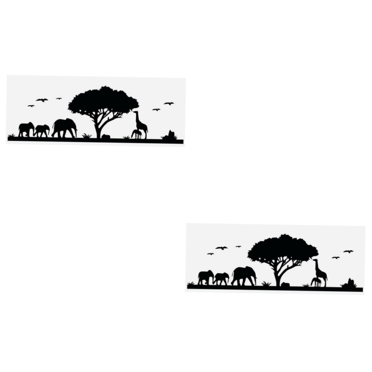 Stickers Muraux Animaux de la Jungle NUOBESTY Décoration DIY