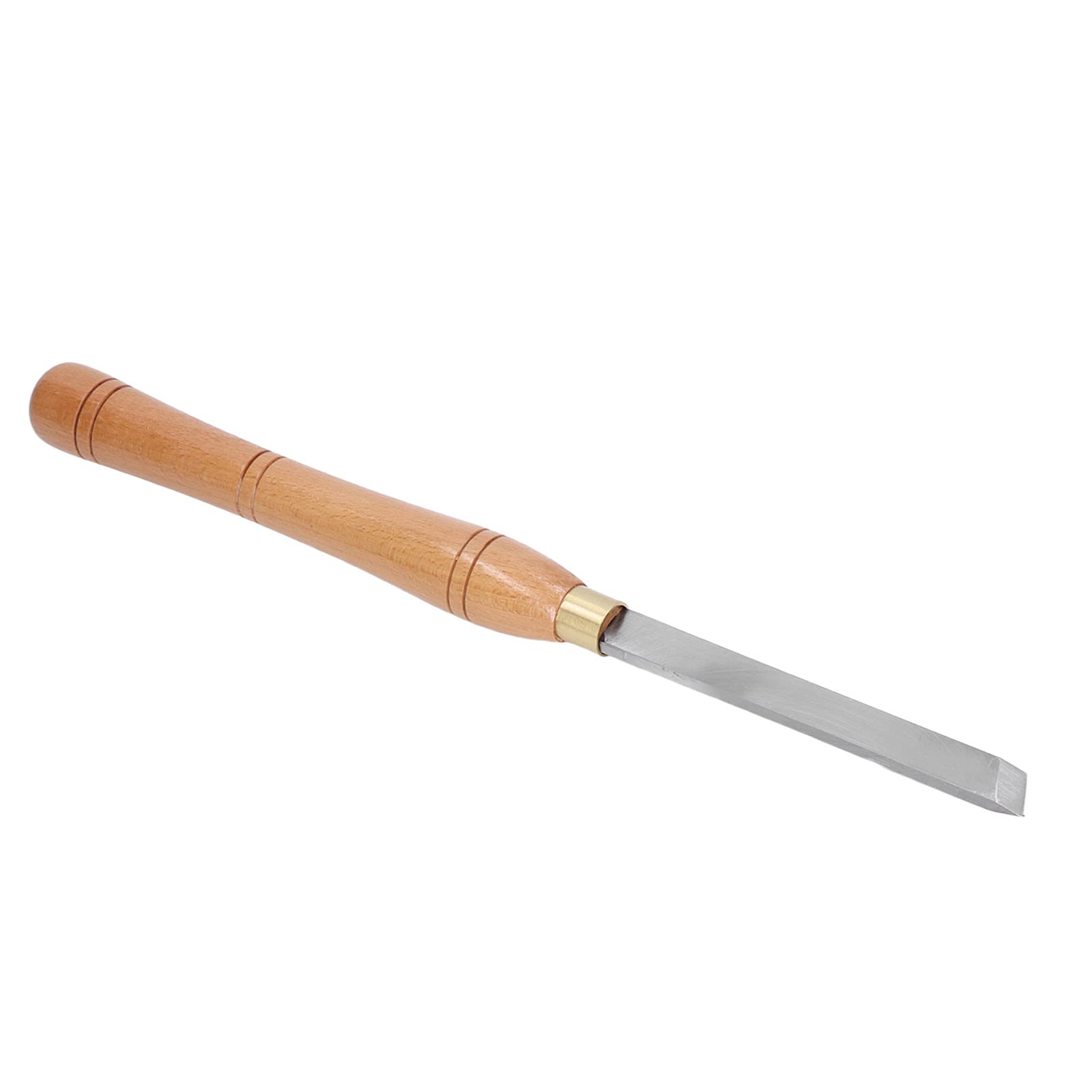 Skew Chisel, Ergonomic Beech Handle Woodworking Lathe Turning Tool for Wood Carving, Processing with High Speed Steel, Suitable for All Kinds of Woodworking or Wood Carving