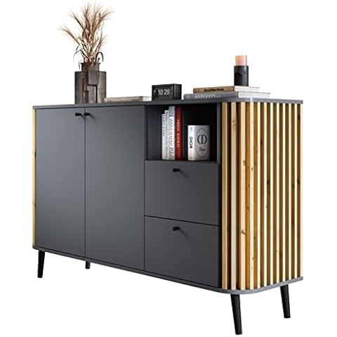 Sideboard Wildeiche Grau Sideboard Modern Elegant Cover