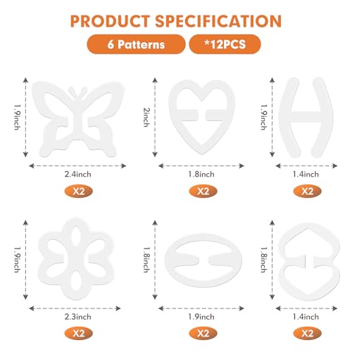Image of Bra Clips to Make Racerback - 12Pcs Bra Strap Clips for Racerback Clear Bra Strap Holders for Slipping Woman Girl Accessories